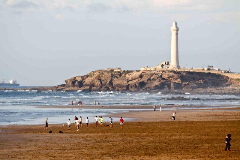 Casablanca beach football 