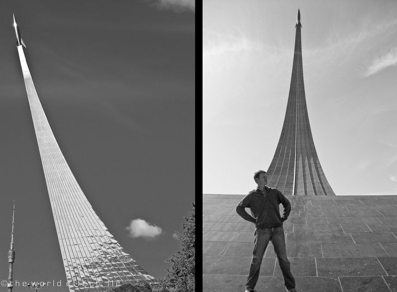Cosmonaut memorial at the All Russian Exhibition Center (VVT)
