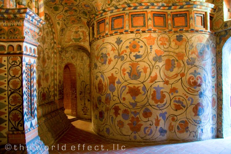 Moscow, Russia - Fresco in Saint Basil's