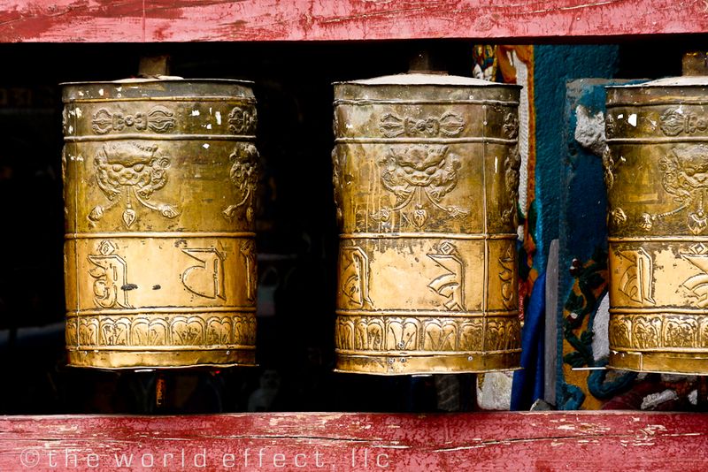 Prayer wheels. Ulaanbaatar, Mongolia