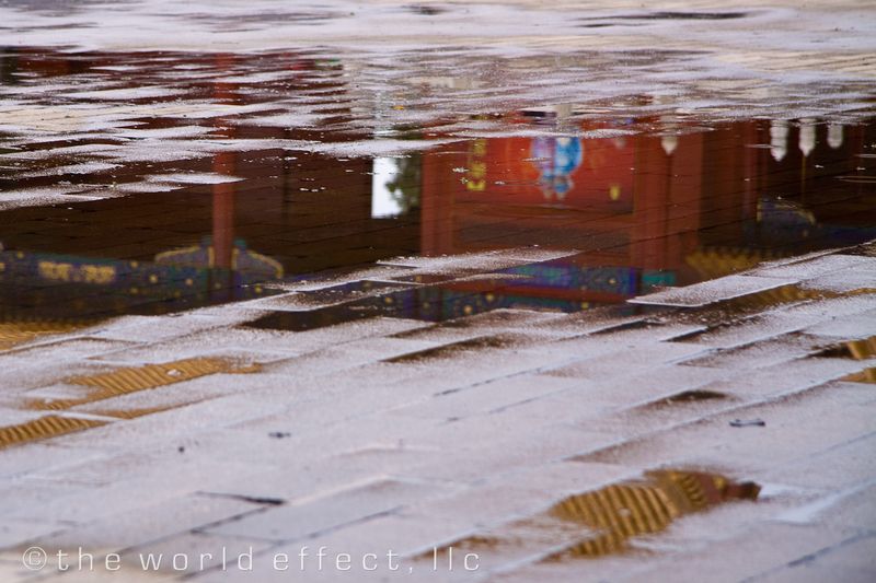 Rain in Beijing, China