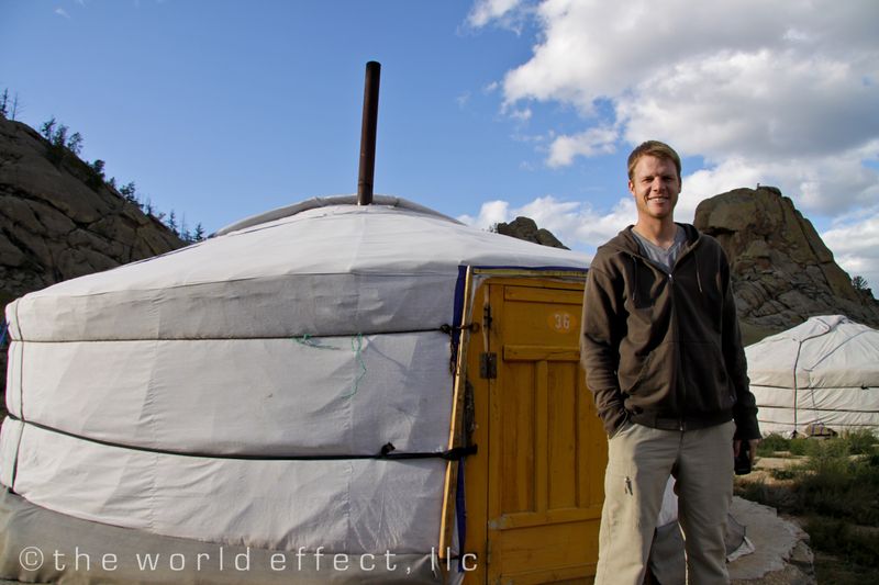 Mongolia, B in front of our ger