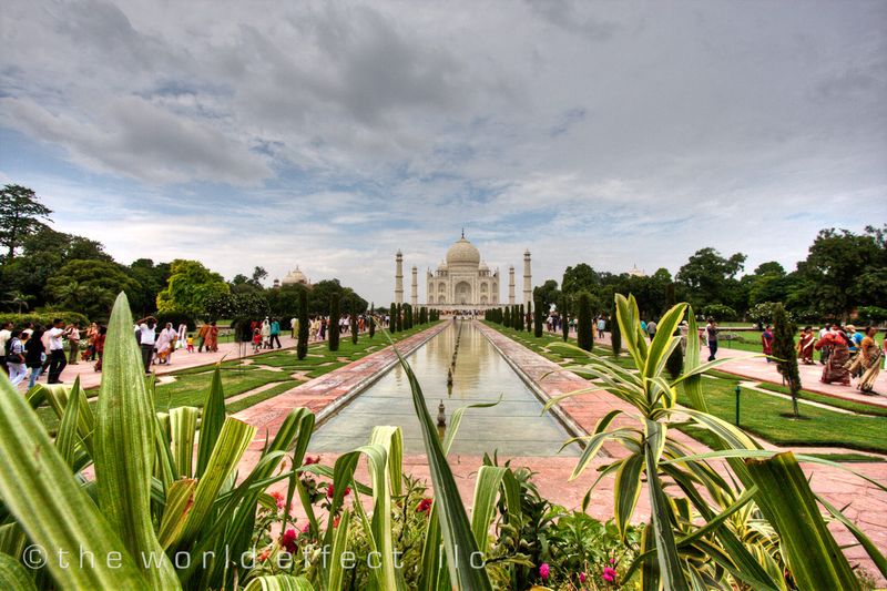 Taj Mahal with Green 