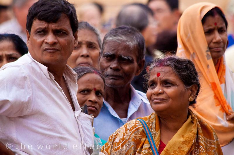 Crowd at the City Palace. Jaipur, India