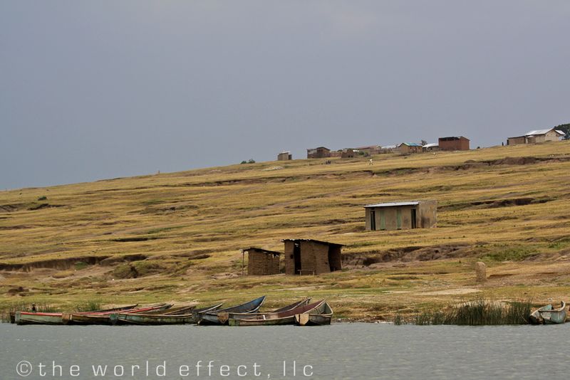 A villiage in Queen Elizabeth National Park, Uganda