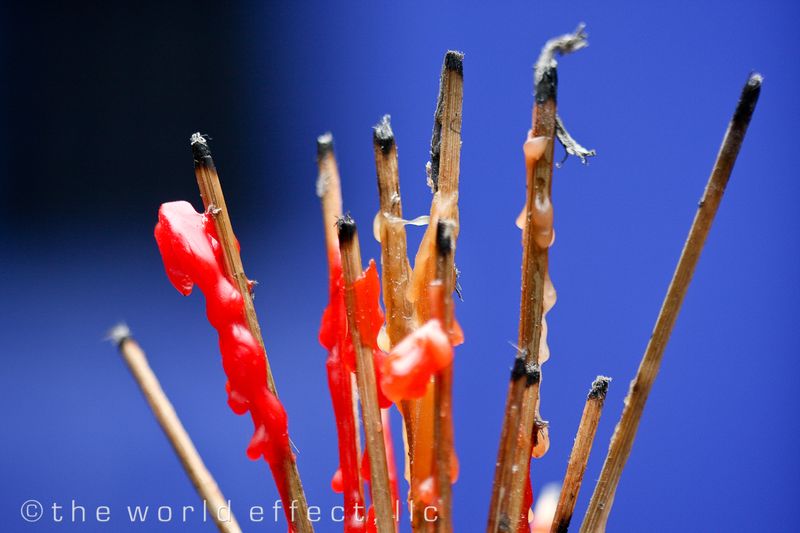 Incense and candles. Yangtzee River, China