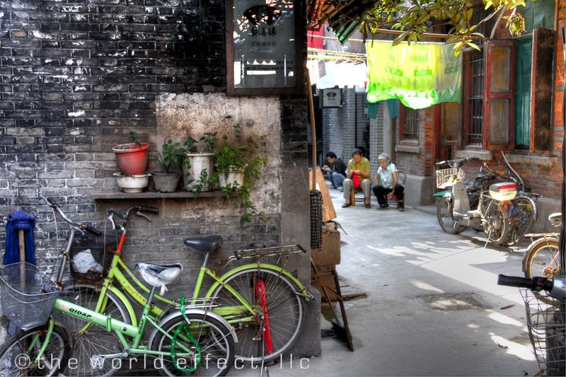 Bikes and Laundry. Shanghai, China