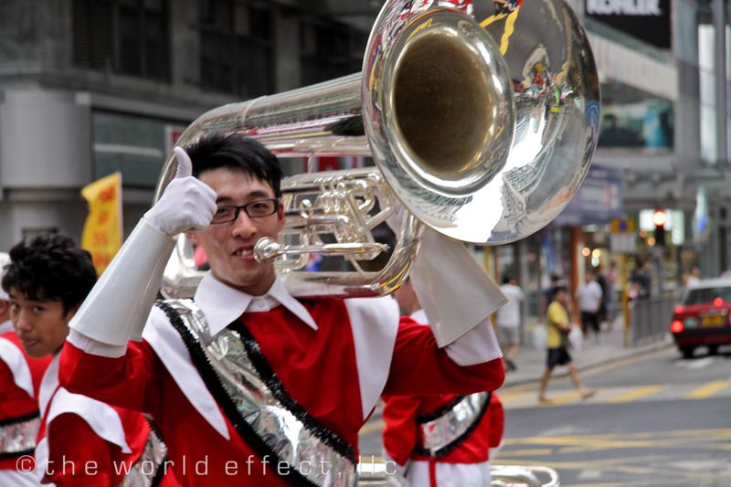 Marching band member. Hong Kong Marching band member. Hong Kong
