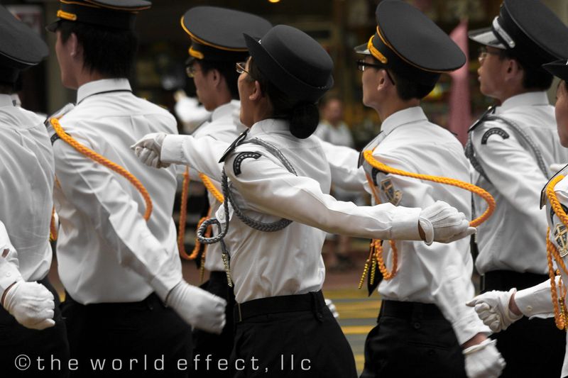 Marching Parade. Hong Kong Marching Parade. Hong Kong