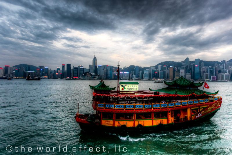 Tour boat. Hong Kong Tour boat. Hong Kong