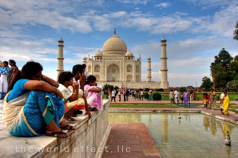 Fountain breat at the Taj