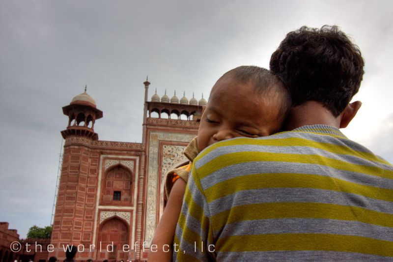 Nap time at the Taj Mahal